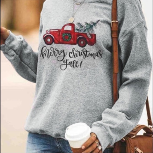 NWT Christmas Truck Sweatshirt - Picture 2 of 10